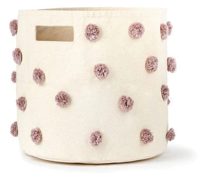 Petit Pehr Pom Pom Basket - Bin - Mauve - PPB26