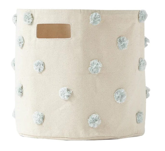 Petit Pehr Pom Pom Basket - Bin - Mist - PPB02