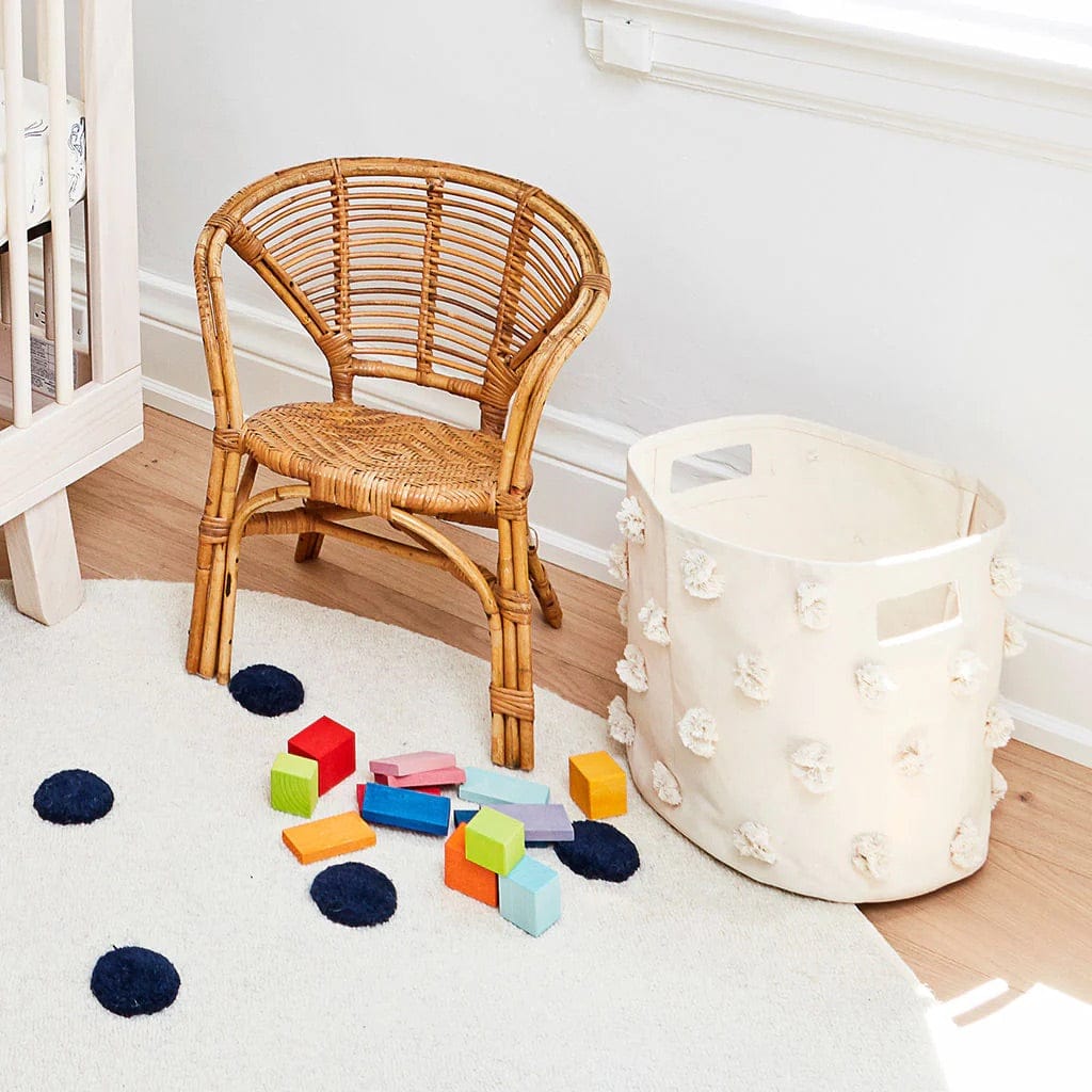 Petit Pehr Pom Pom Basket - Bin - Natural - PPB07