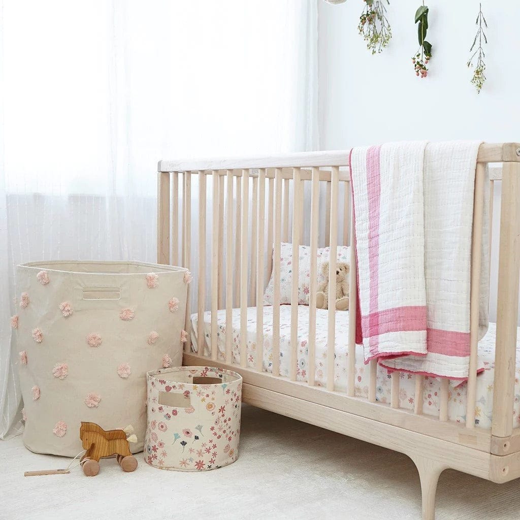 Petit Pehr Pom Pom Basket - Hamper - Blush - PPH01