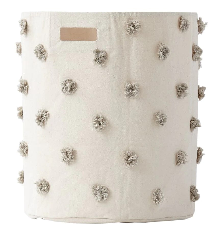 Petit Pehr Pom Pom Basket - Hamper - Grey - PPH03