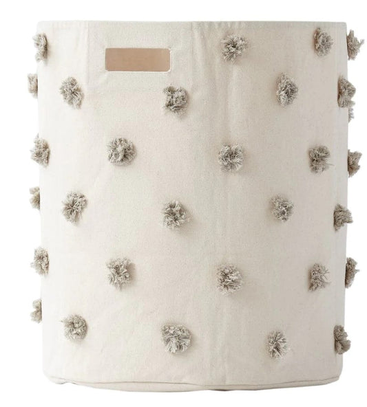 Petit Pehr Pom Pom Basket - Hamper - Grey - PPH03