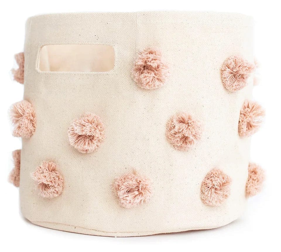 Petit Pehr Pom Pom Basket - Mini - Peony - PPM31