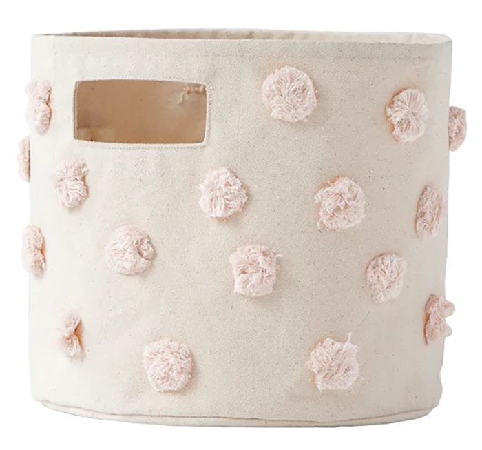 Petit Pehr Pom Pom Basket - Pint - Blush - PPPT01