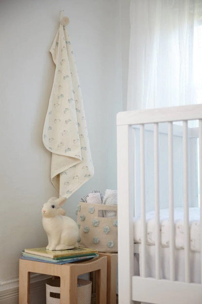Petit Pehr Pom Pom Basket - Pint - Mist - PPPT02