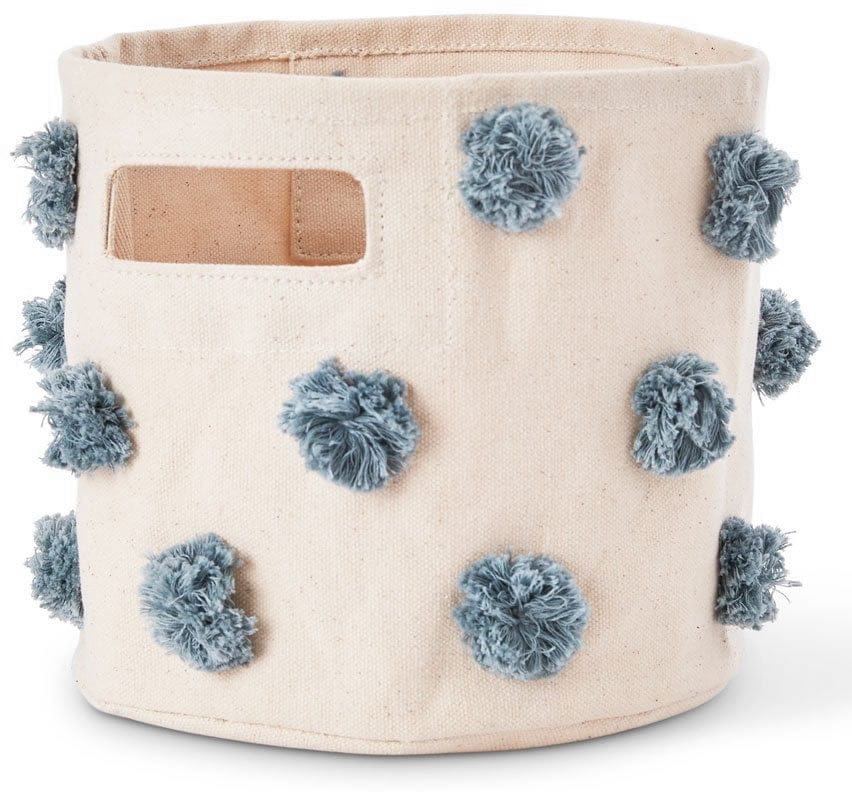 Petit Pehr Pom Pom Mini Storage Basket - Deep Sea - PPM22