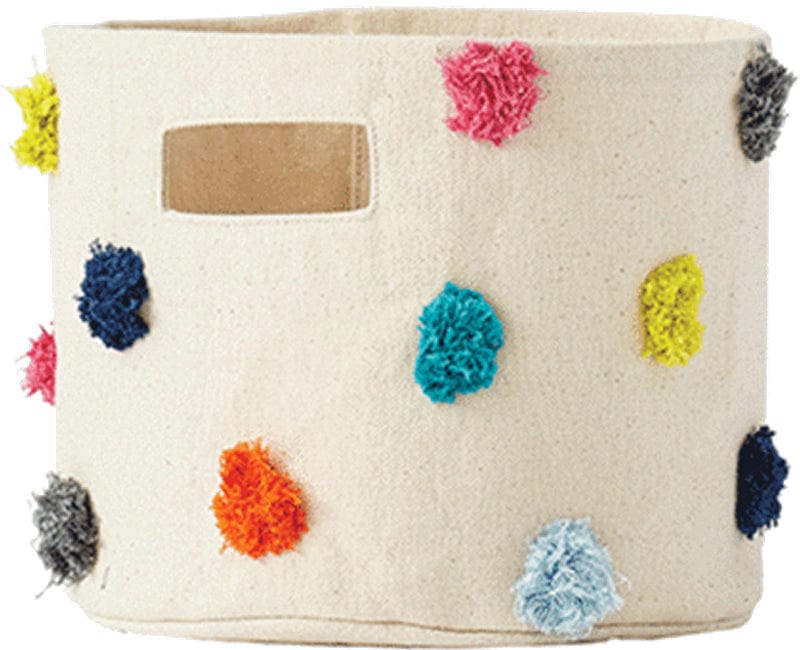 Petit Pehr Pom Pom Mini Storage Basket - Multi - PPMM