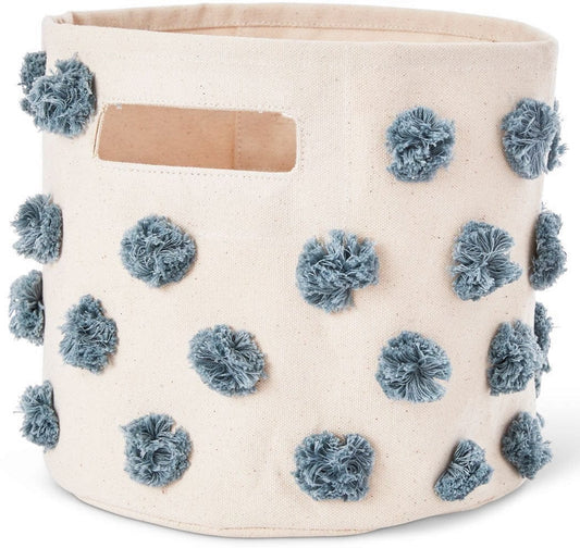 Petit Pehr Pom Pom Pint Storage Basket - Deep Sea - PPPT22