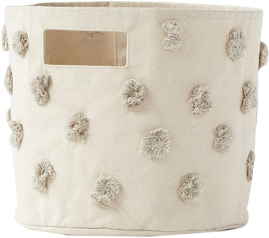 Petit Pehr Pom Pom Pint Storage Basket - Grey - PPPT03