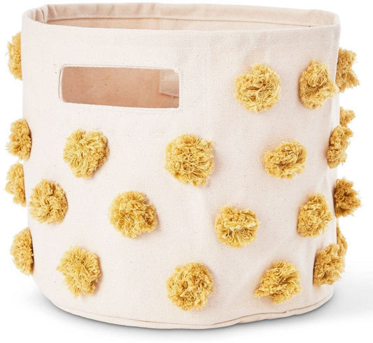 Petit Pehr Pom Pom Pint Storage Basket - Marigold - PPPT23