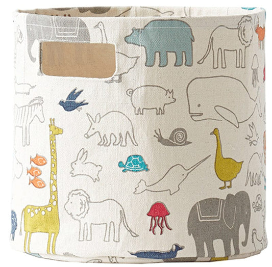 Petit Pehr Pom Pom Pint Storage Basket - Noah's Ark - NAPTM