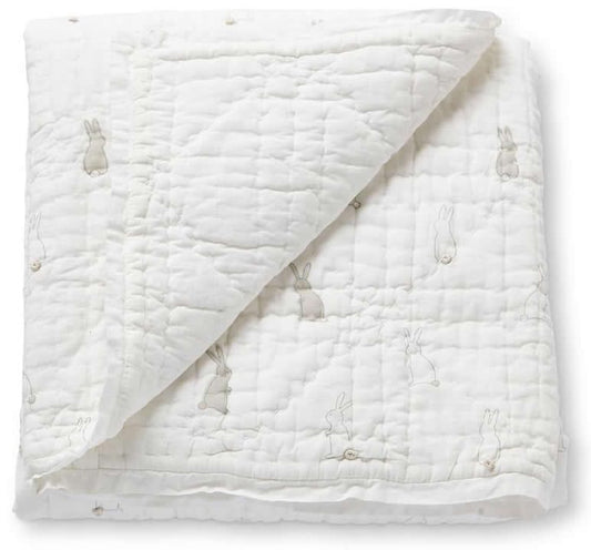 Petit Pehr Quilted Nursery Blanket - Bunny Hop - BNHBLK