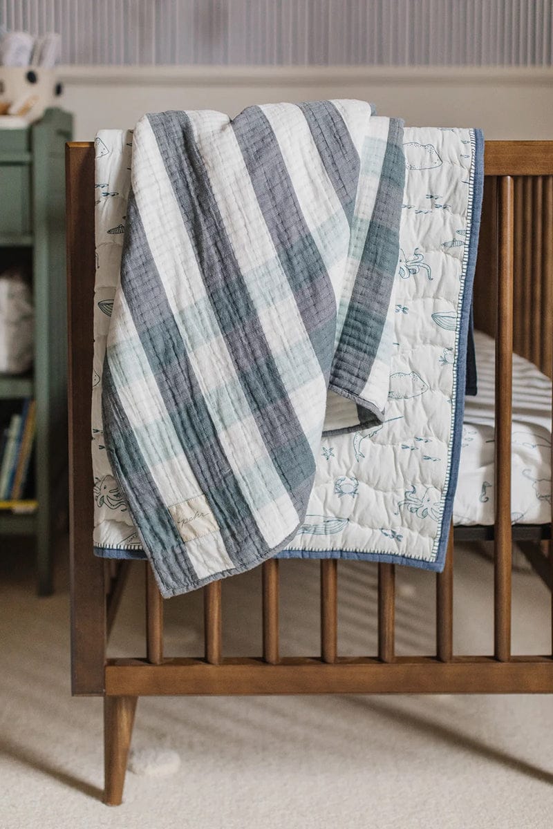 Petit Pehr Sidekick Stroller Blanket - Sea - N1030114