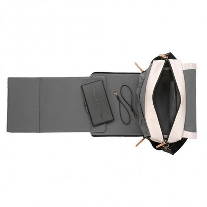 Petunia Pickle Bottom Boxy Backpack Diaper Bag  - Birch/Black - BBCB-523-00