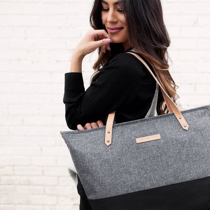 Petunia Pickle Bottom Downtown Tote Diaper Bag - Graphite/Black - DTCB-544-00