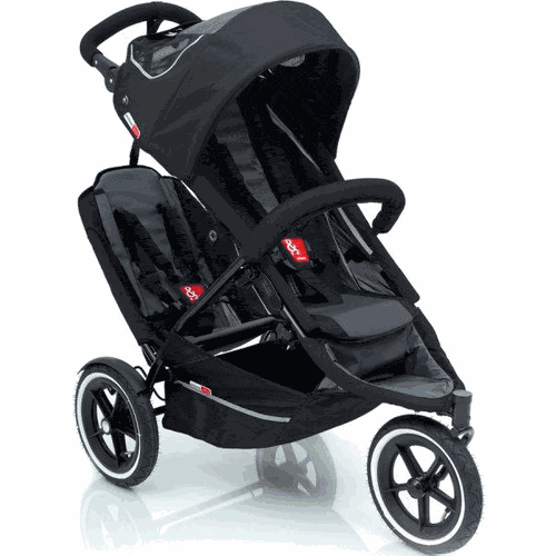 Phil & Ted Four In One Sport Buggy Stroller With Doubles Kit in Black - 7-1060505