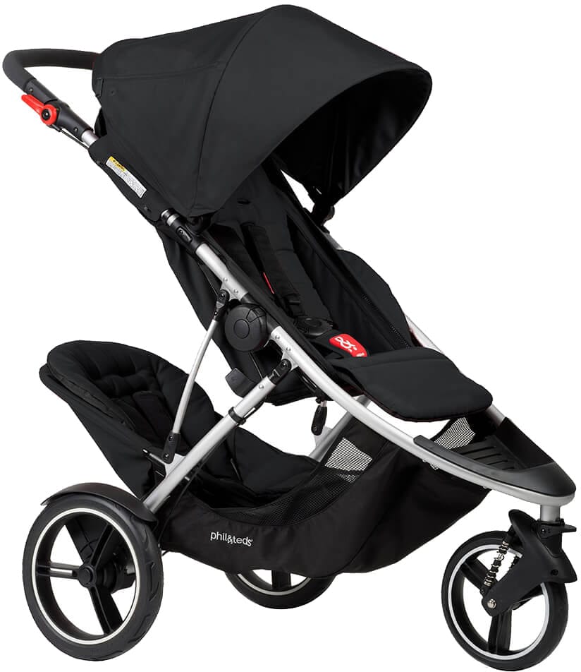 Phil & Teds Dash Double Stroller - Black - DASH-V5-5-DOUBLE