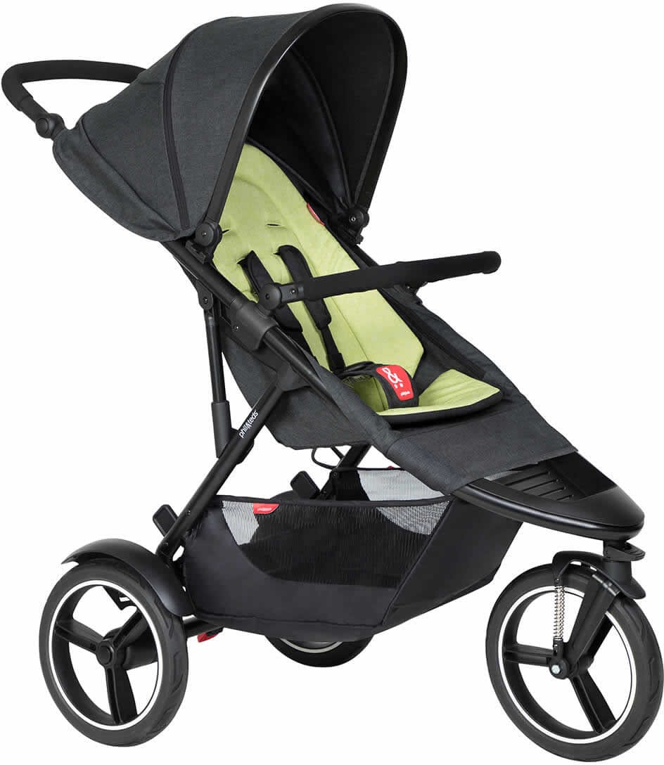 Phil & Teds Dash Stroller & Liner - Black/Apple - PT-DASH-V6-5-APPLE