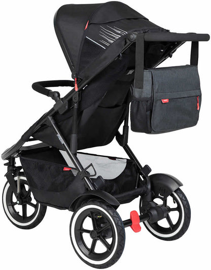 Phil & Teds Diddie Diaper Bag - Black - PT-STORAGE-DIDDIESET
