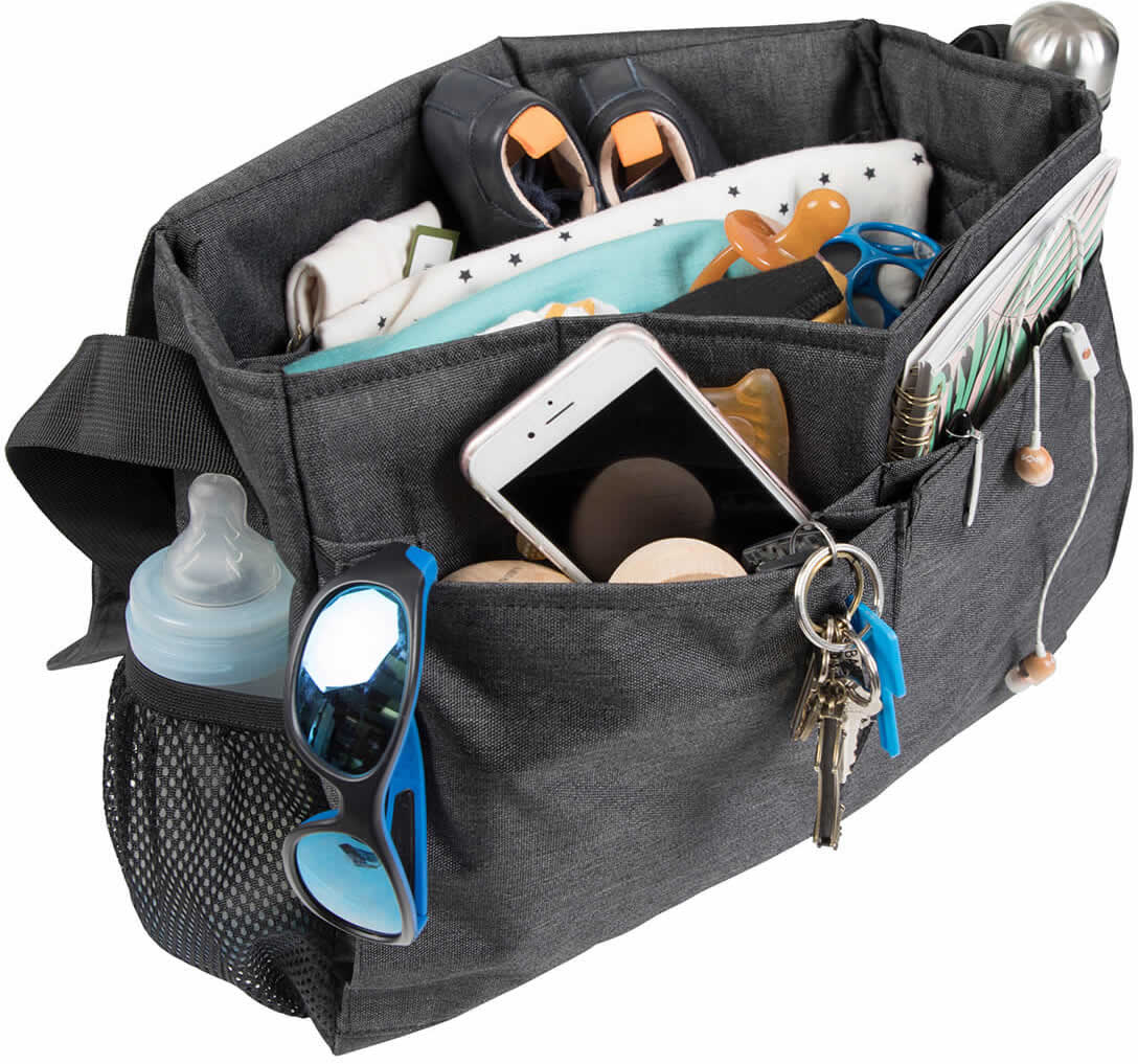 Phil & Teds Diddie Diaper Bag - Black - PT-STORAGE-DIDDIESET