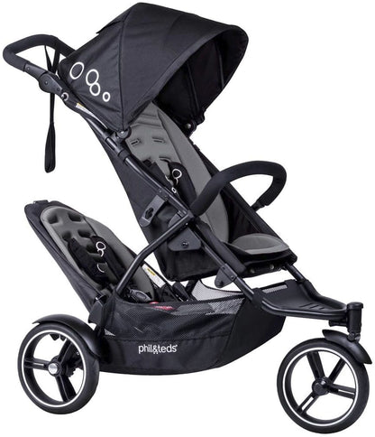 Phil & Teds Dot Stroller with Doubles Kit - Graphite - DOTPR-V3-77
