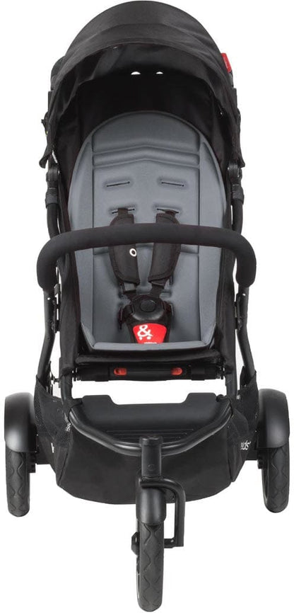 Phil & Teds Dot Stroller with Doubles Kit - Graphite - DOTPR-V3-77
