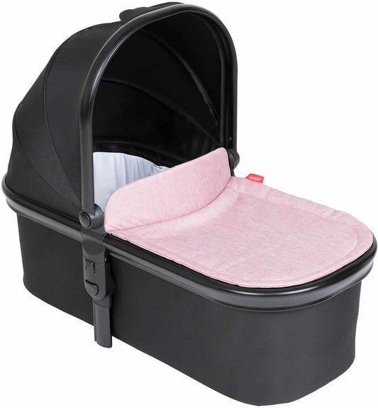 Phil & Teds Snug Carrycot - Black/Blush - PT-CARRYCOT-V6-5-BLUSH