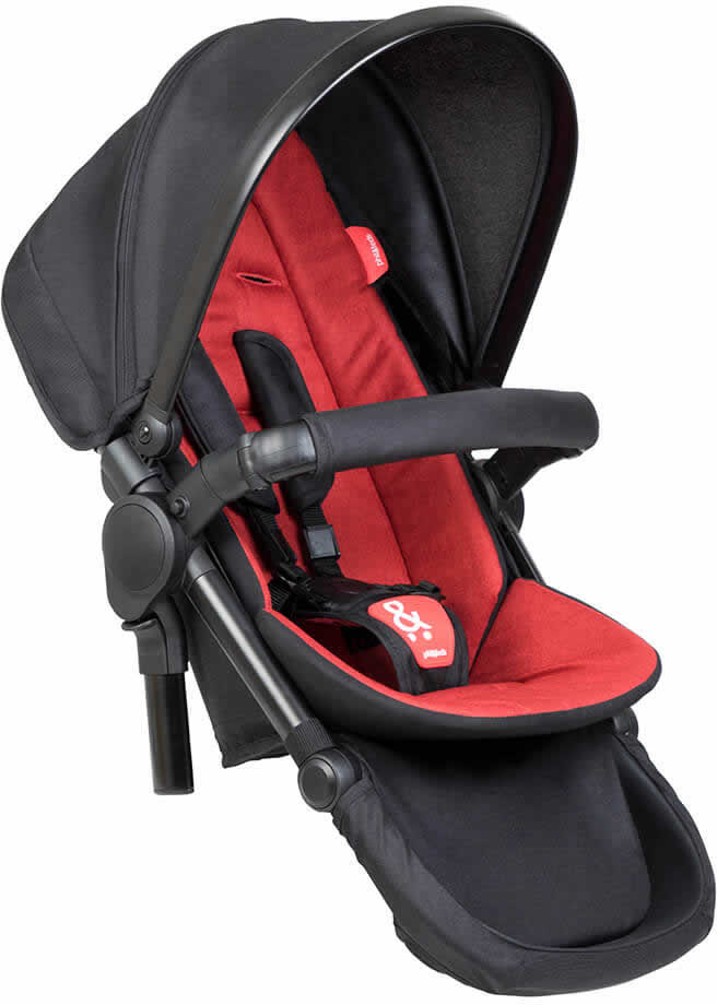 Phil & Teds Double Kit - Black/Chilli - PT-DOUBLEKIT-V6-5-CHILLI