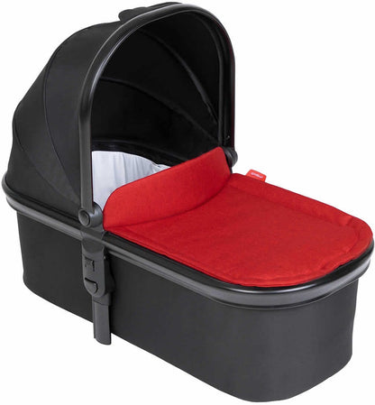 Phil & Teds Snug Carrycot - Black/Chilli - PT-CARRYCOT-V6-5-CHILLI