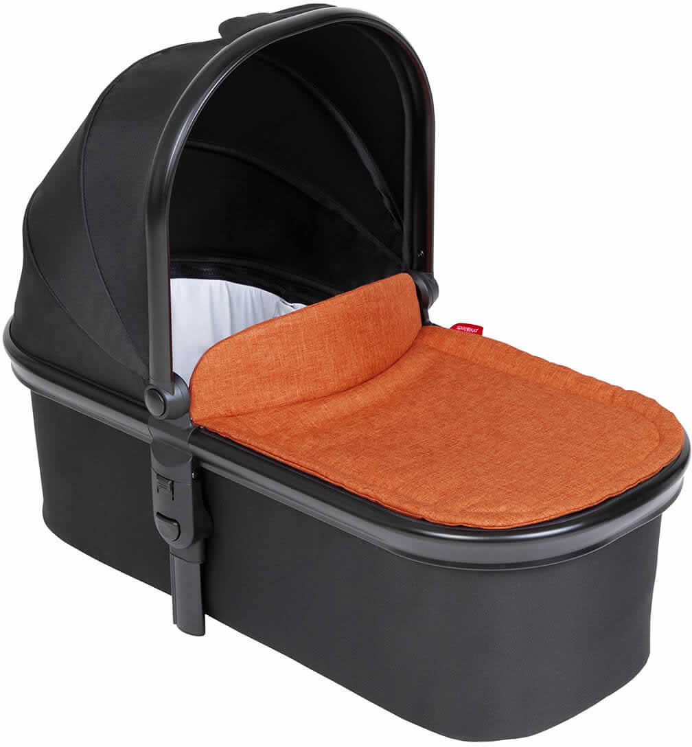 Phil & Teds Snug Carrycot - Black/Rust - PT-CARRYCOT-V6-5-RUST