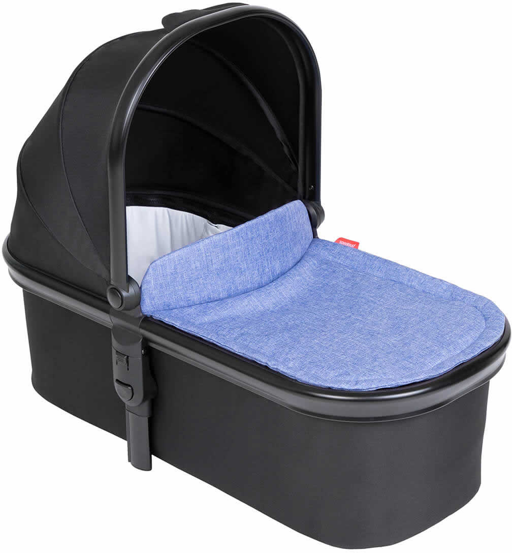 Phil & Teds Snug Carrycot - Black/Sky - PT-CARRYCOT-V6-5-SKY
