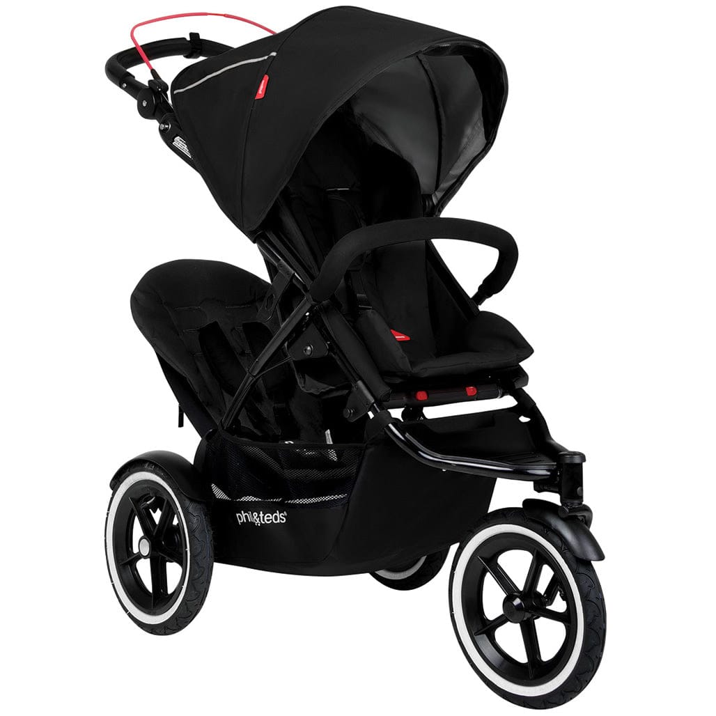 Phil & Teds Navigator 2 Buggy with Doubles Kit - Black - NAVPR-V2-5