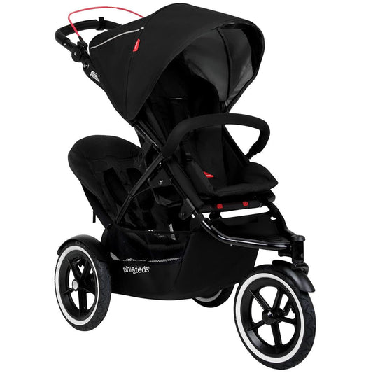 Phil & Teds Navigator 2 Buggy with Doubles Kit - Black - NAVPR-V2-5