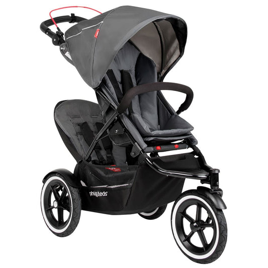 Phil & Teds Navigator 2 Buggy with Doubles Kit - Graphite - NAVPR-V2-7