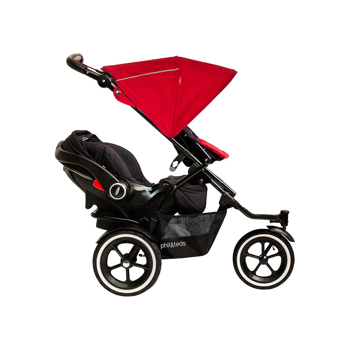 Phil & Teds Navigator 2 Buggy with Doubles Kit - Midnight Blue - NAVPR-V2-3