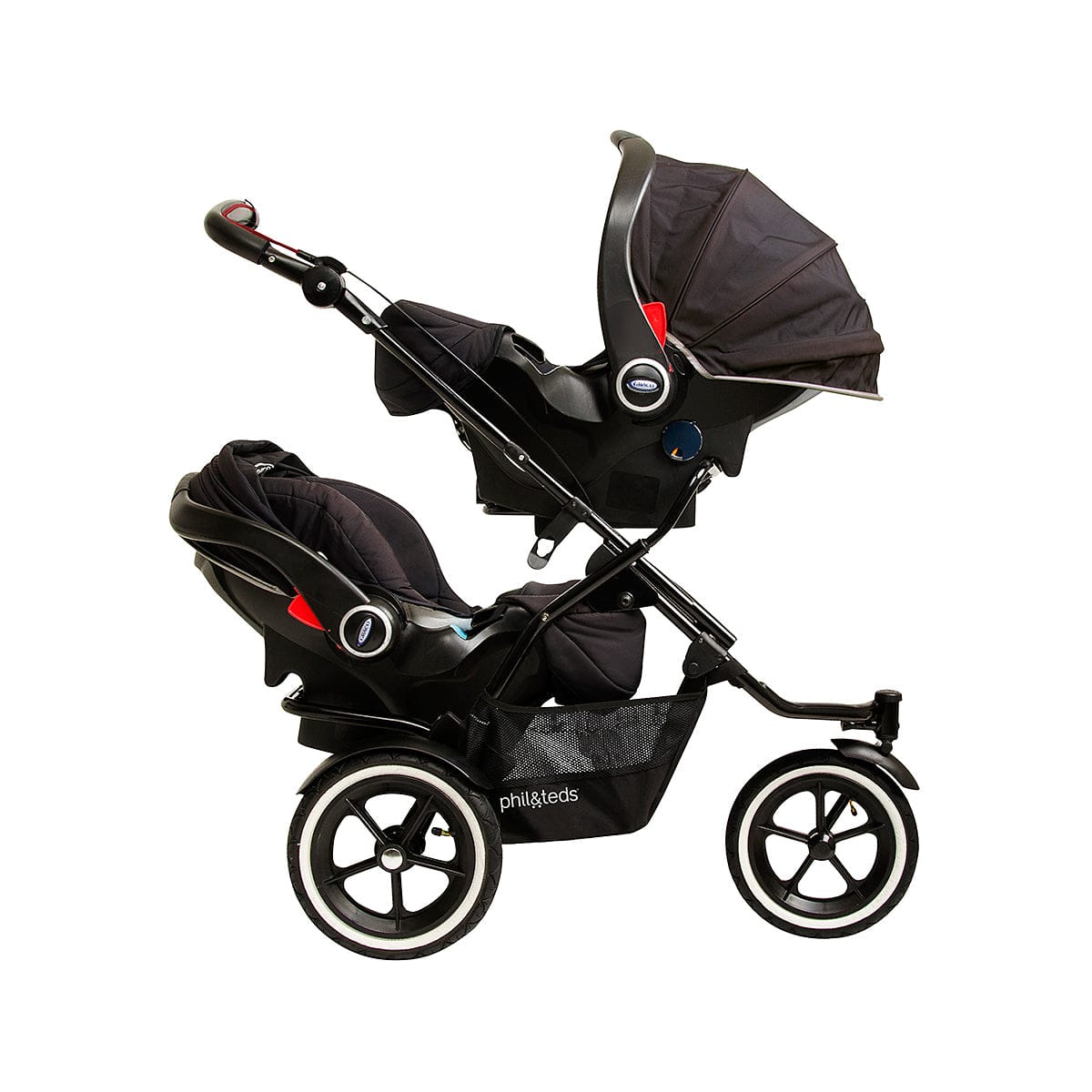 Phil & Teds Navigator 2 Buggy with Doubles Kit - Midnight Blue - NAVPR-V2-3