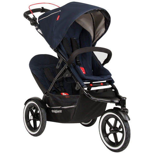 Phil & Teds Navigator 2 Buggy with Doubles Kit - Midnight Blue - NAVPR-V2-3