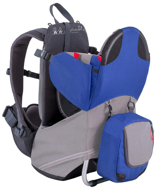 Phil & Teds Parade Backpack Diaper Bag Baby Carrier - Blue / Grey - CPA-V1-3