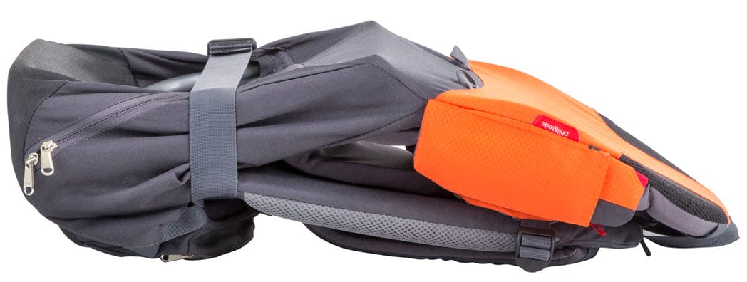 Phil & Teds Parade Backpack Diaper Bag Baby Carrier - Orange / Grey - CPA-V1-44