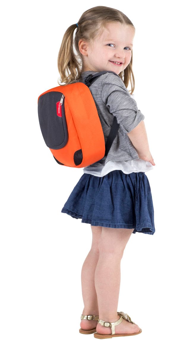 Phil & Teds Parade Backpack Diaper Bag Baby Carrier - Orange / Grey - CPA-V1-44