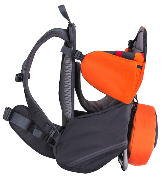 Phil & Teds Parade Backpack Diaper Bag Baby Carrier - Orange / Grey - CPA-V1-44