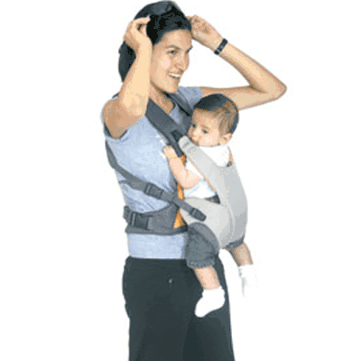 Phil & Teds Pepe Front Carrier in Orange/Charcoal - CP447v2