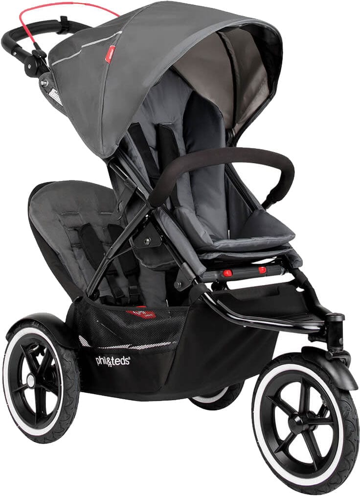 Phil & Teds Sport Double Stroller - Graphite - SPORTPR-V5-7