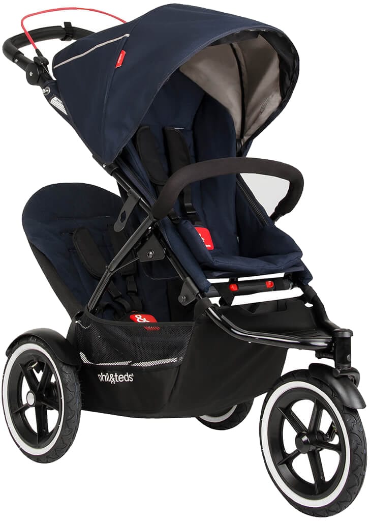 Phil & Teds Sport Double Stroller - Midnight - SPORTPR-V5-3