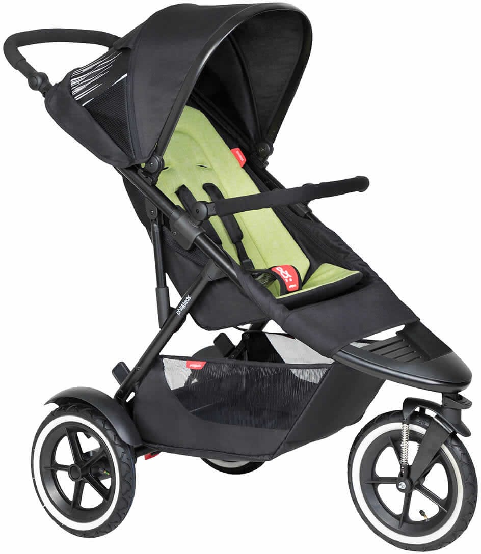 Phil & Teds Sport Stroller & Liner - Black/Apple - PT-SPORT-V6-5-APPLE