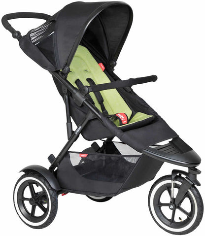 Phil & Teds Sport Stroller & Liner - Black/Apple - PT-SPORT-V6-5-APPLE