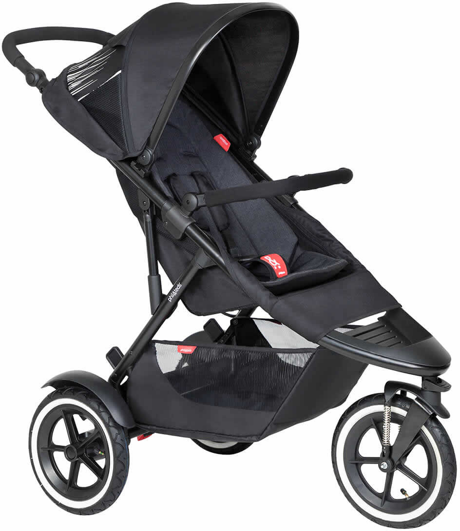 Phil & Teds Sport Stroller & Liner - Black/Black - PT-SPORT-V6-5-BLACK