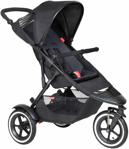Phil & Teds Sport Stroller & Liner - Black/Black - PT-SPORT-V6-5-BLACK