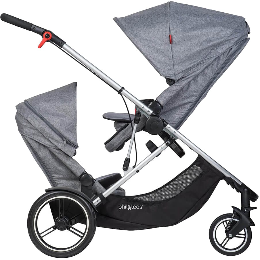 Phil & Teds Voyager Double Kit - Charcoal Marl - VOYDK-V1-7