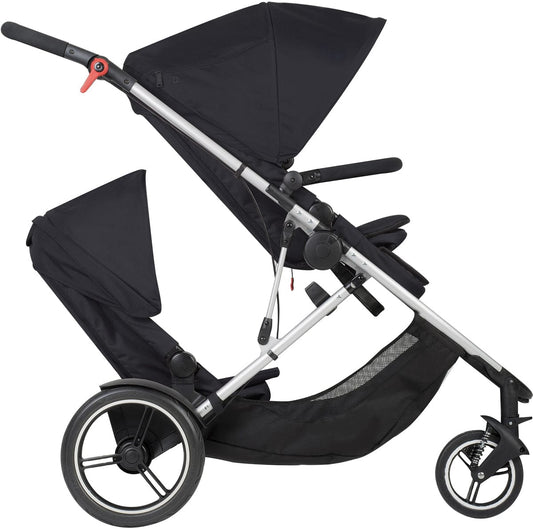 Phil & Teds Voyager Double Stroller - Black - VOY-V1-5-DOUBLE